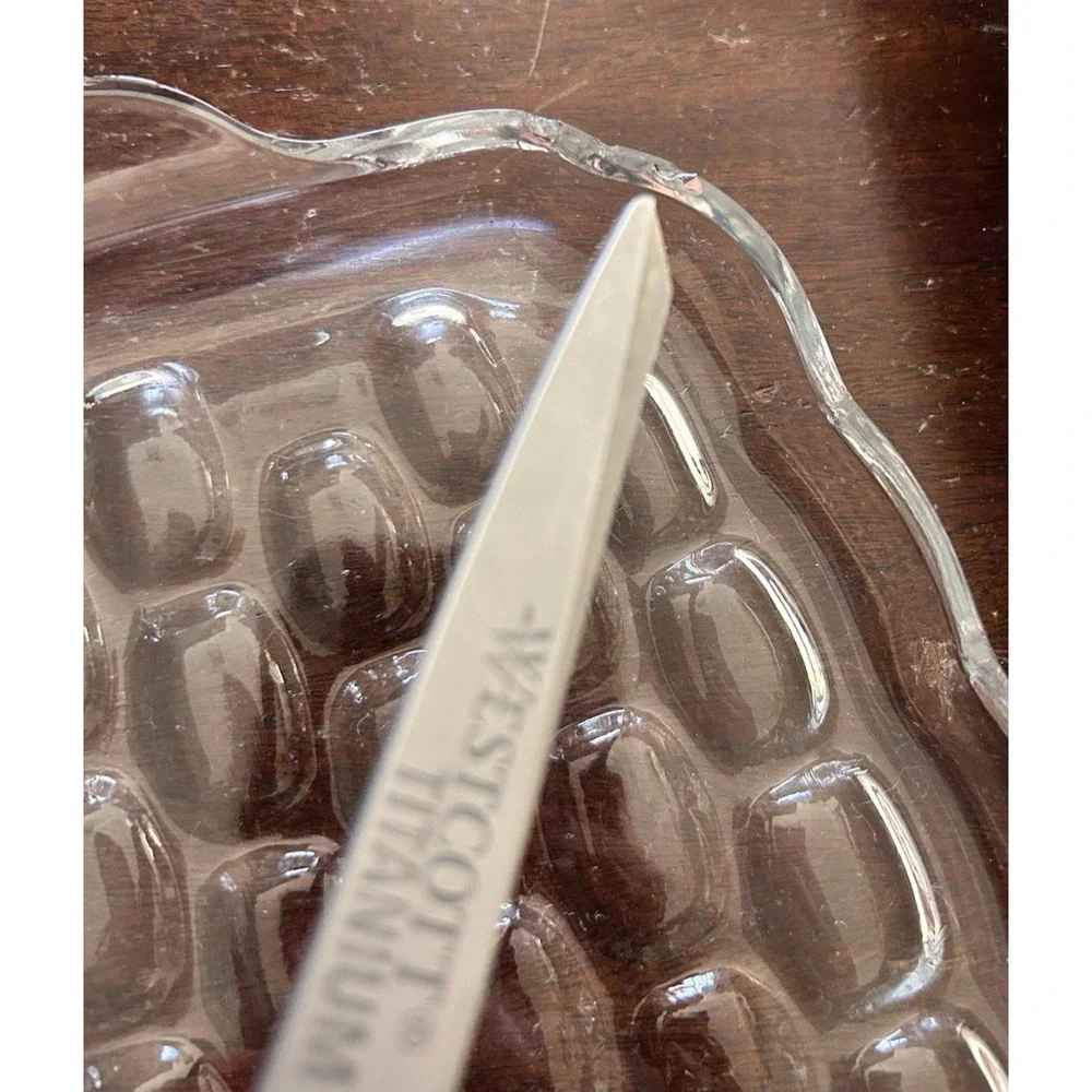 1950s Federal Glass Yorktown Thumbprint Set of 4,  8 total item Snack Plate Cup